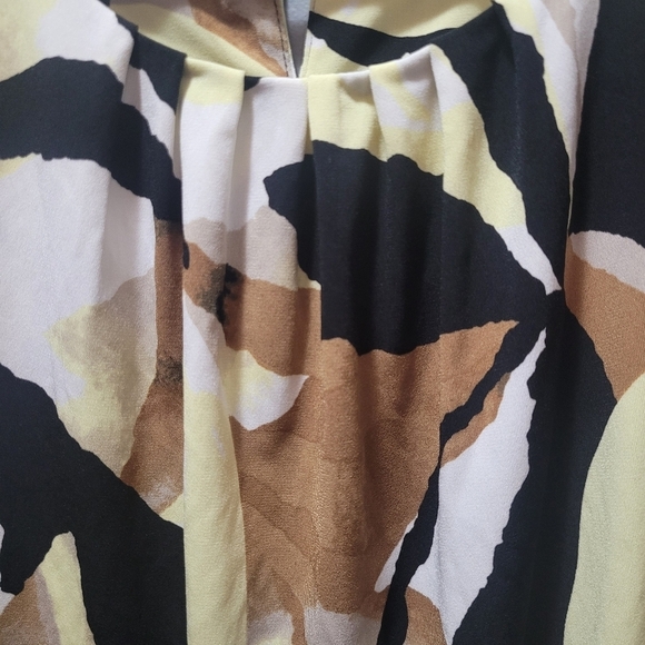 Calvin Klein Colorful Abstract Sleeveless Top L - Picture 4 of 5